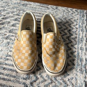 Yellow checkered vans